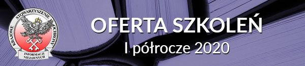 Oferta szkoleń i warsztatów - pierwsze półrocze 2020