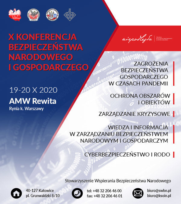 Baner X Konferencja Bezpieczeństwa Narodowego i Gospodarczego