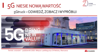 Zapraszamy na 5G Truck z Huawei Zapraszamy na 5G Truck z Huawei