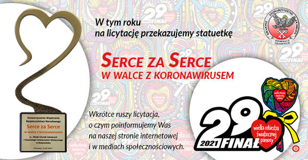 Licytacja WOŚP - Statuetka "Serce za serce"