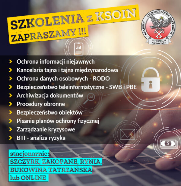 Szkolenia w II połowie roku