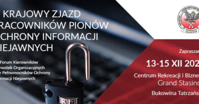 III Krajowy Zjazd Pracowników Pionów Ochrony Informacji Niejawnych JEST ODWOŁANY III Krajowy Zjazd Pracowników Pionów Ochrony Informacji Niejawnych