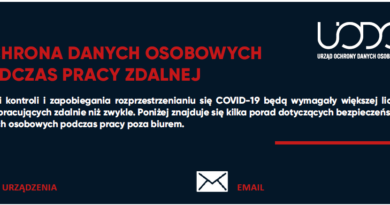 Ochrona danych osobowych podczas pracy zdalnej Ochrona danych osobowych podczas pracy zdalnej