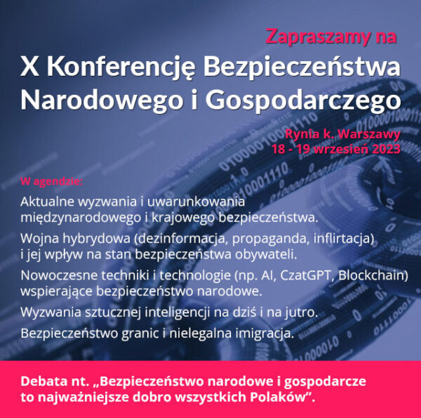 X KONFERENCJA BEZPIECZEŃSTWA NARODOWEGO I GOSPODARCZEGO