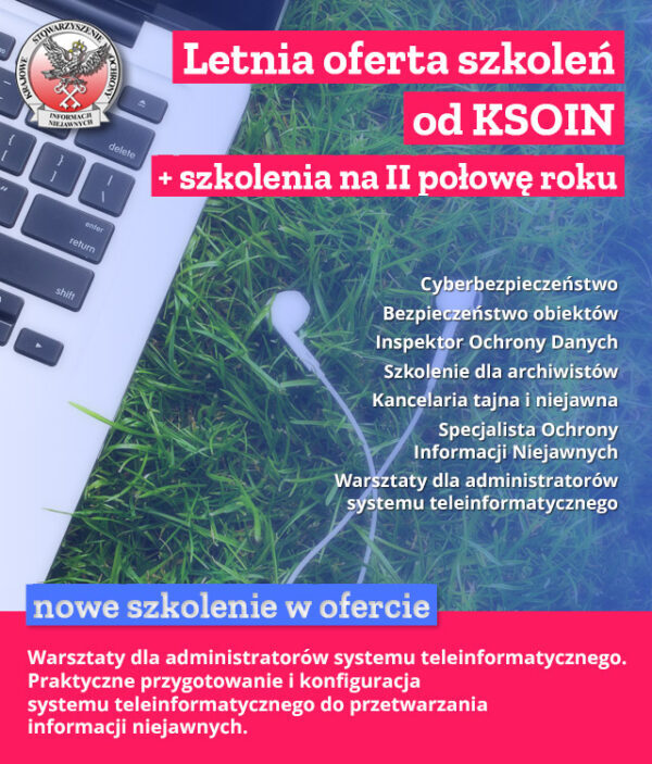 Letnia oferta szkoleń KSOIN