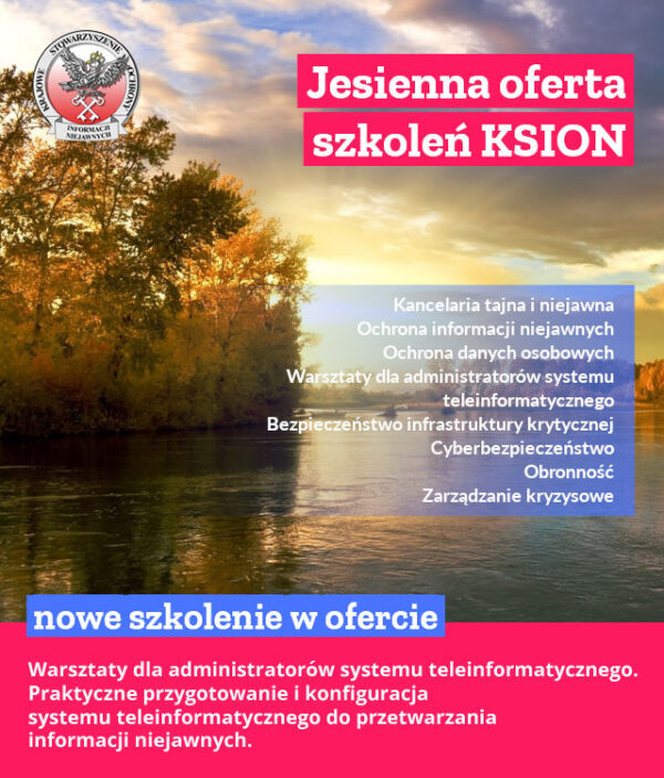 szkolenia KSOIN - jesień 2023