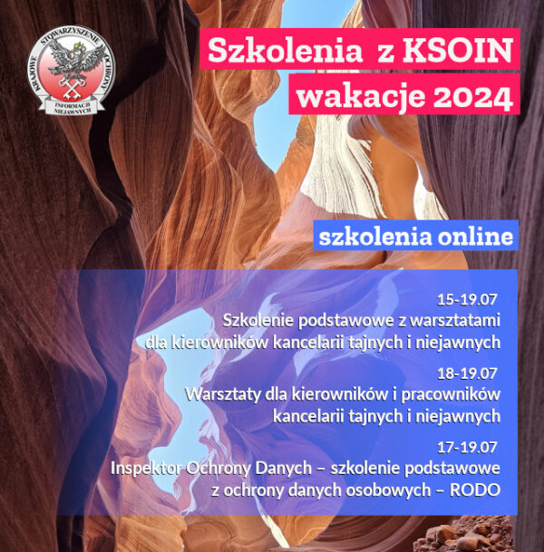 Szkoleni z KSOIN - wakacje 2024