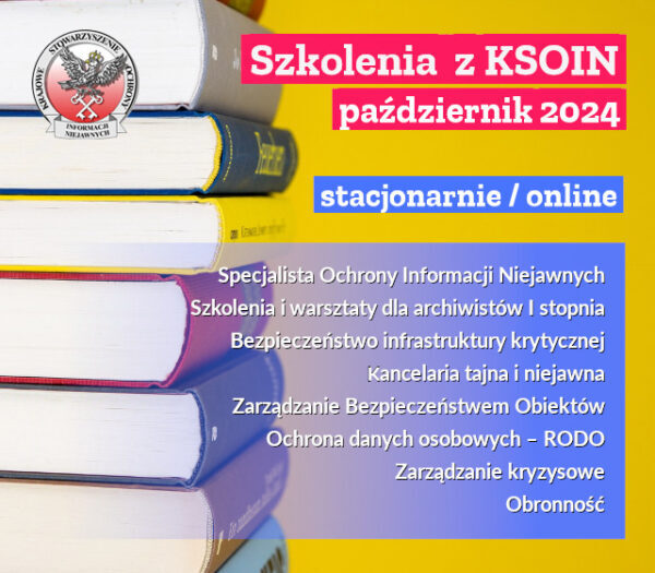 Szkolenia z KSOIN - październik 2024