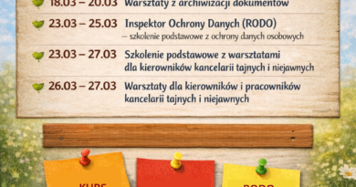 Zapraszamy na zdalne szkolenia w marcu