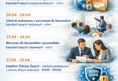 Zapraszamy na szkolenia zdalne w kwietniu
