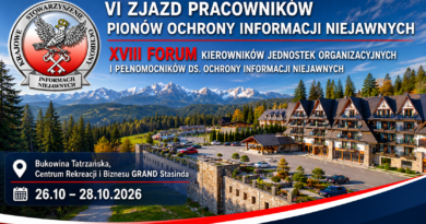 Zapraszamy na jesienny Zjazd Pracowników Pionów Ochrony Informacji Niejawnych Zapraszamy na jesienny Zjazd Pracowników Pionów Ochrony Informacji Niejawnych