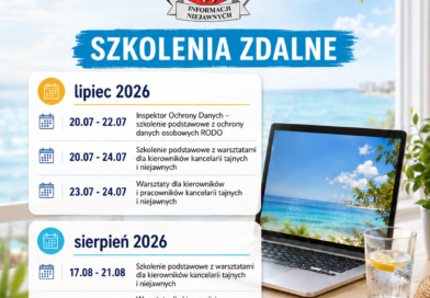 Zapraszamy na letnie szkolenia