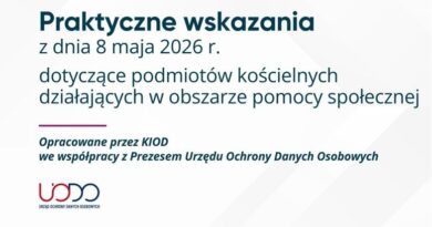 Poradnik pt. „ Praktyczne wskazania dotyczące podmiotów kościelnych działających w obszarze pomocy społecznej”. Poradnik pt. „ Praktyczne wskazania dotyczące podmiotów kościelnych działających w obszarze pomocy społecznej”.